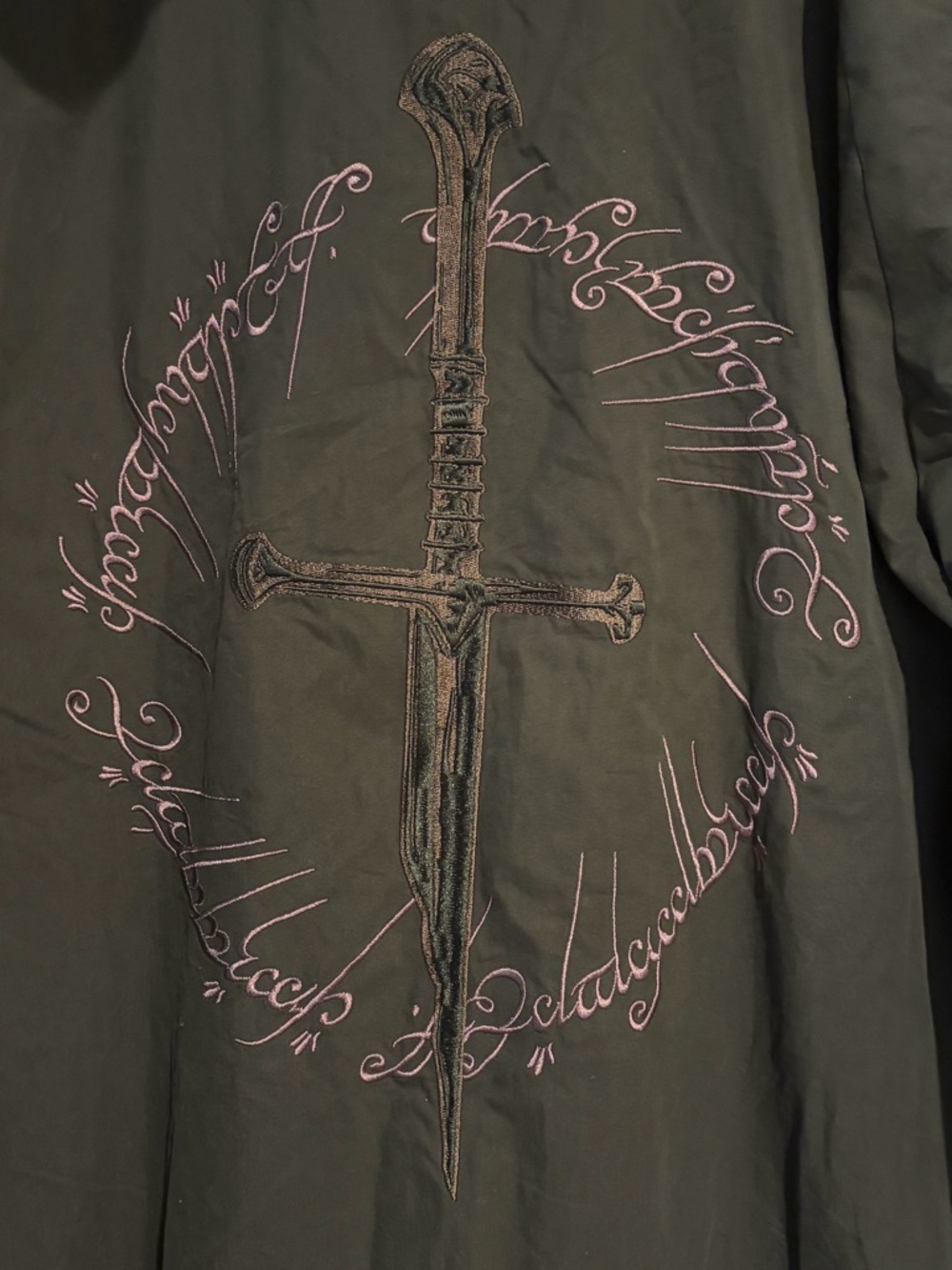NWT BoxLunch Lord of the Rings Narsil Tonal Windbreaker Jacket LOTR Exclusive 4x - Picture 9 of 12